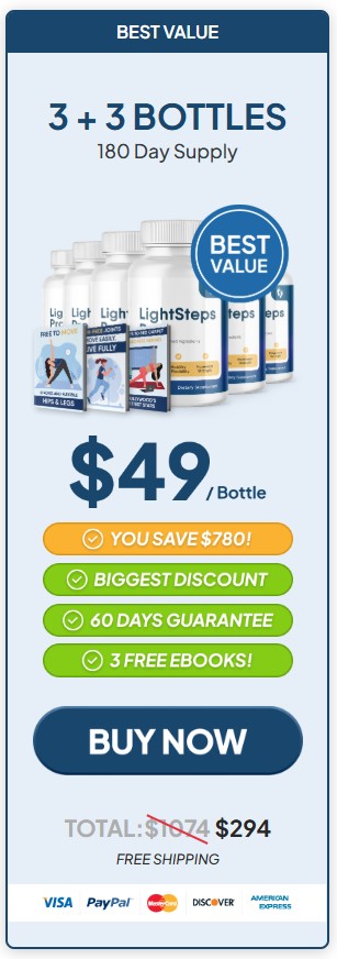 LightSteps Pro 6 Bottle Price